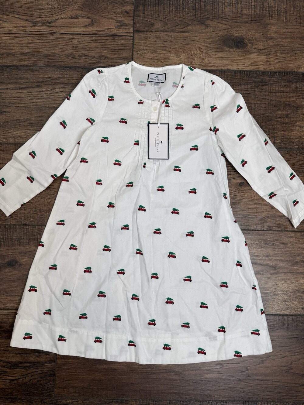 NEW Petite Plume 6 Beatrice Nightgown Long Sleeve Christmas Tree Holiday NWT